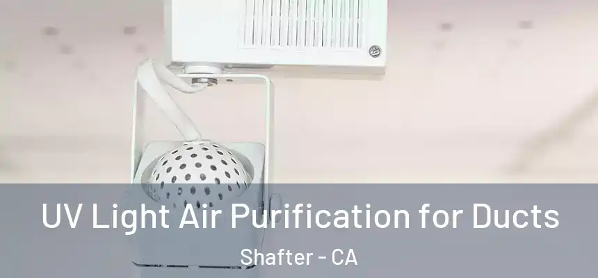  UV Light Air Purification for Ducts Shafter - CA
